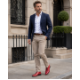 Pantofi barbati rosii eleganti din piele naturala Maximus GKR219R